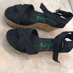 Blowfish wedge sandals.